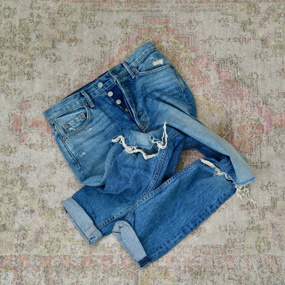 GRLFRND Distressed High Rise Skinny Jean